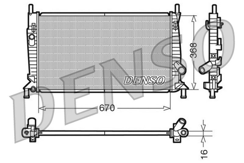 Denso Radiator DRM10075