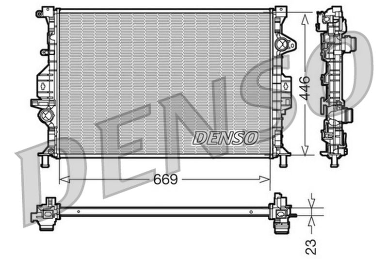 Denso Radiator DRM10077