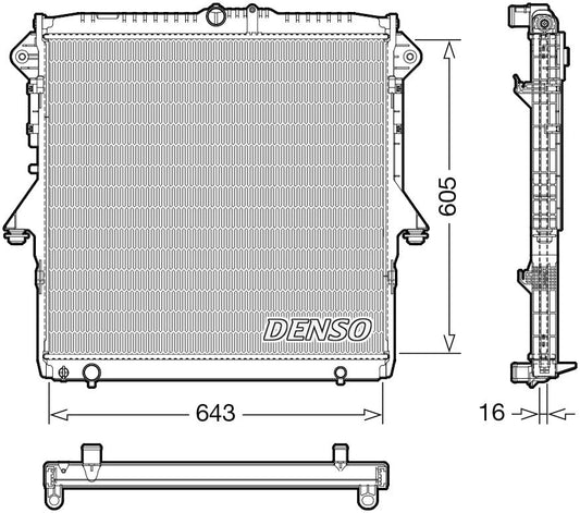 Denso Radiator DRM10118