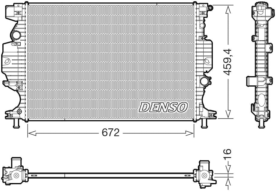 Denso Radiator DRM10121