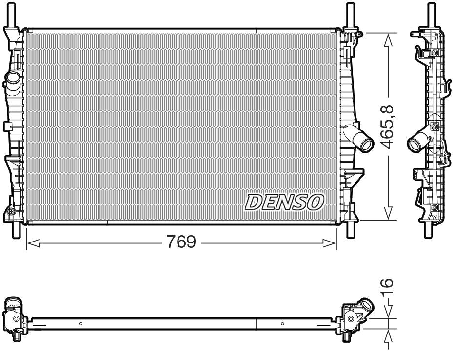 Denso Radiator DRM10124