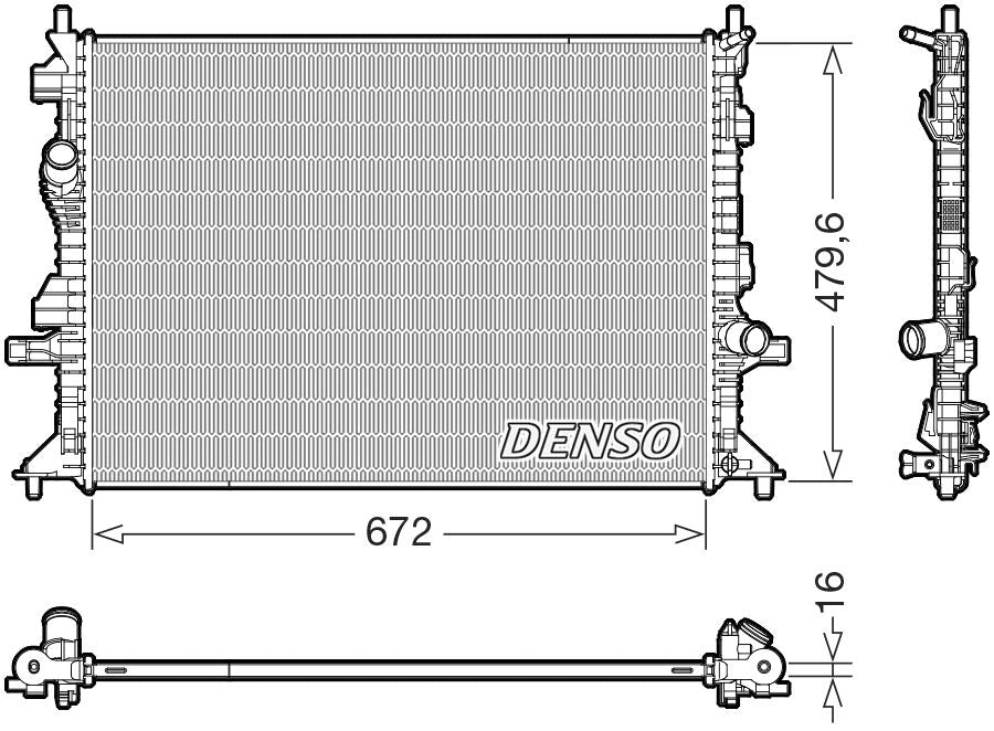 Denso Radiator DRM10126