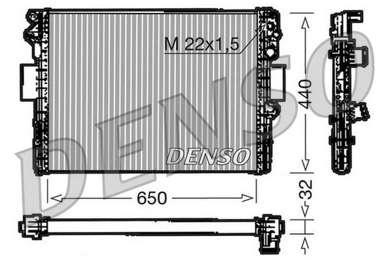 Denso Radiator DRM12005