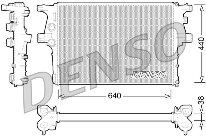 Denso Radiator DRM12008