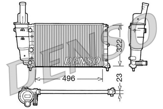 Denso Radiator DRM13003