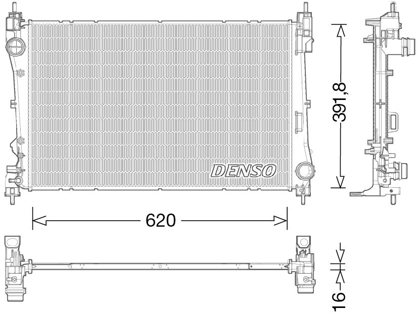 Denso Radiator DRM13017