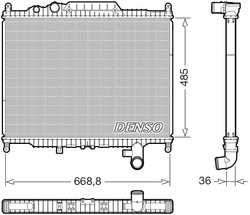 Denso Radiator DRM14003