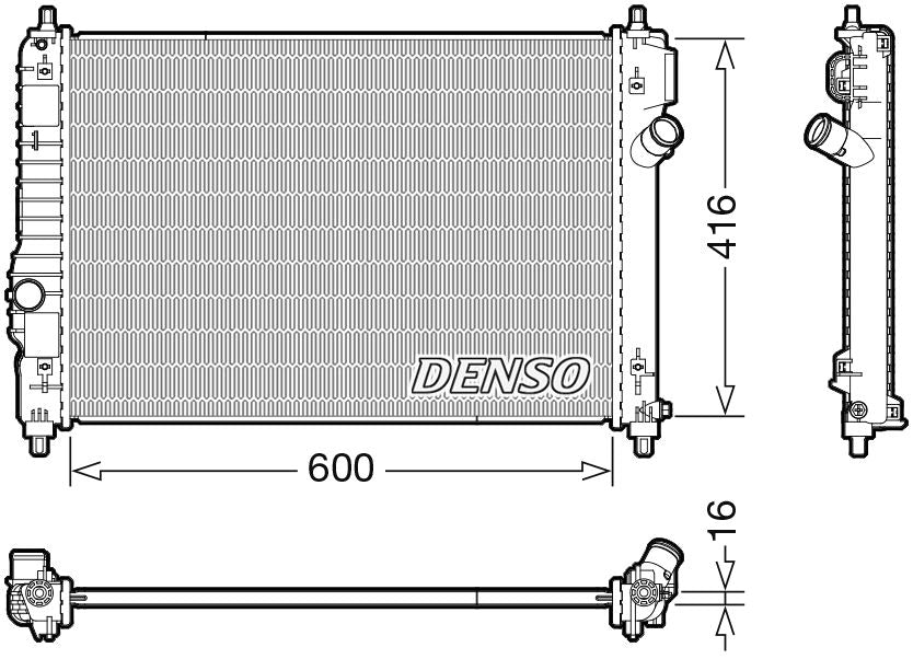 Denso Radiator DRM15015