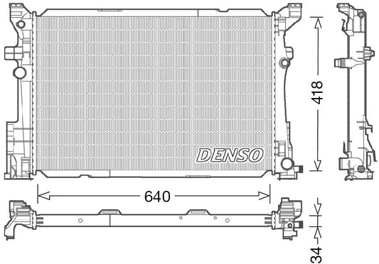 Denso Radiator DRM17054