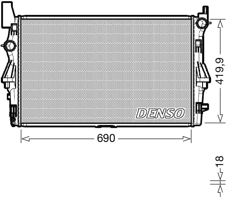 Denso Radiator DRM17114