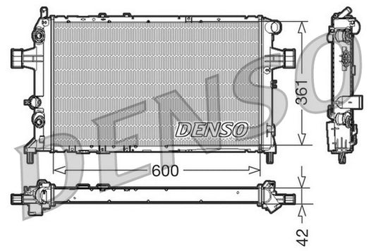 Denso Radiator DRM20016
