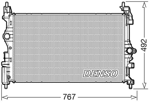 Denso Radiator DRM20019