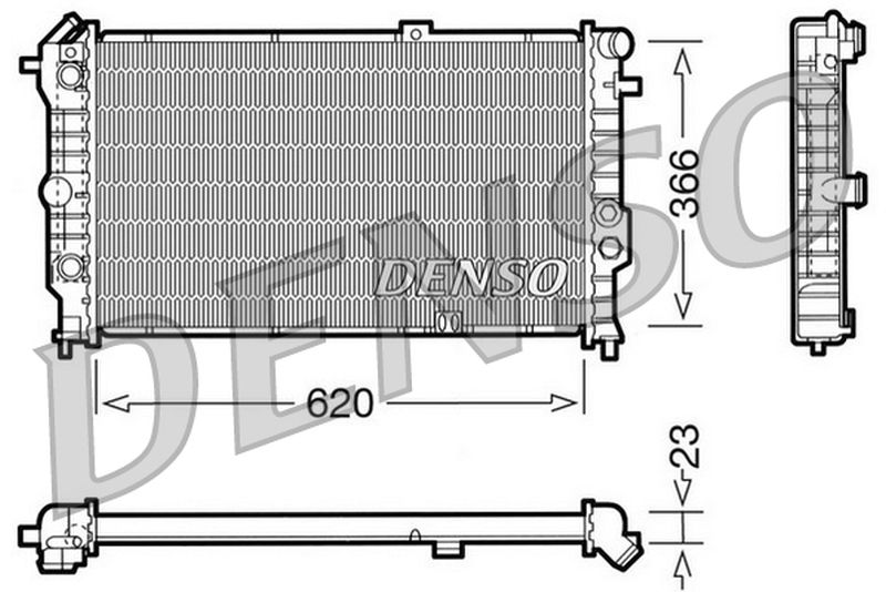 Denso Radiator DRM20022