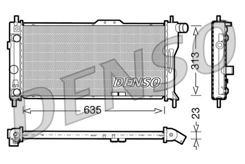 Denso Radiator DRM20034