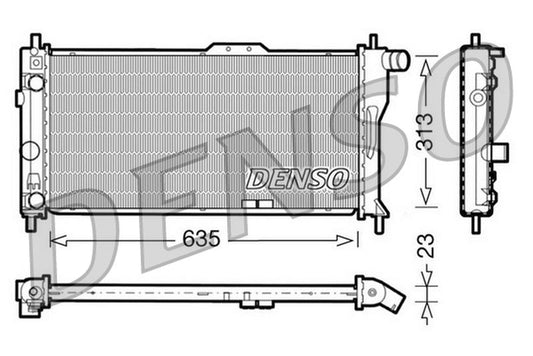 Denso Radiator DRM20034