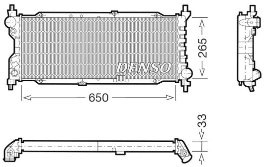 Denso Radiator DRM20036