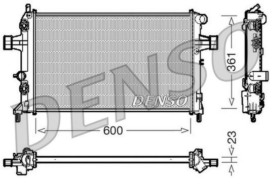 Denso Radiator DRM20086