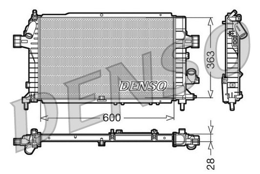 Denso Radiator DRM20104