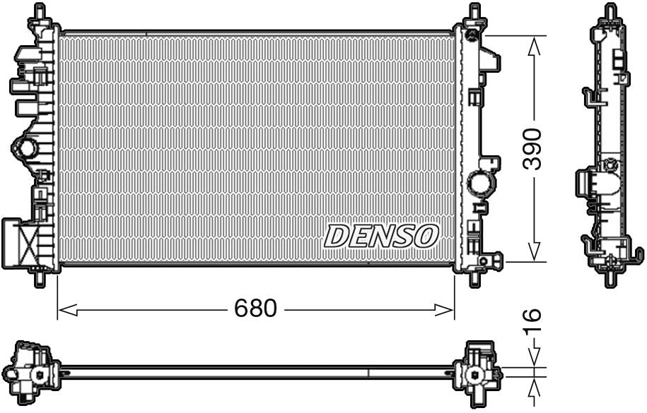 Denso Radiator DRM20110