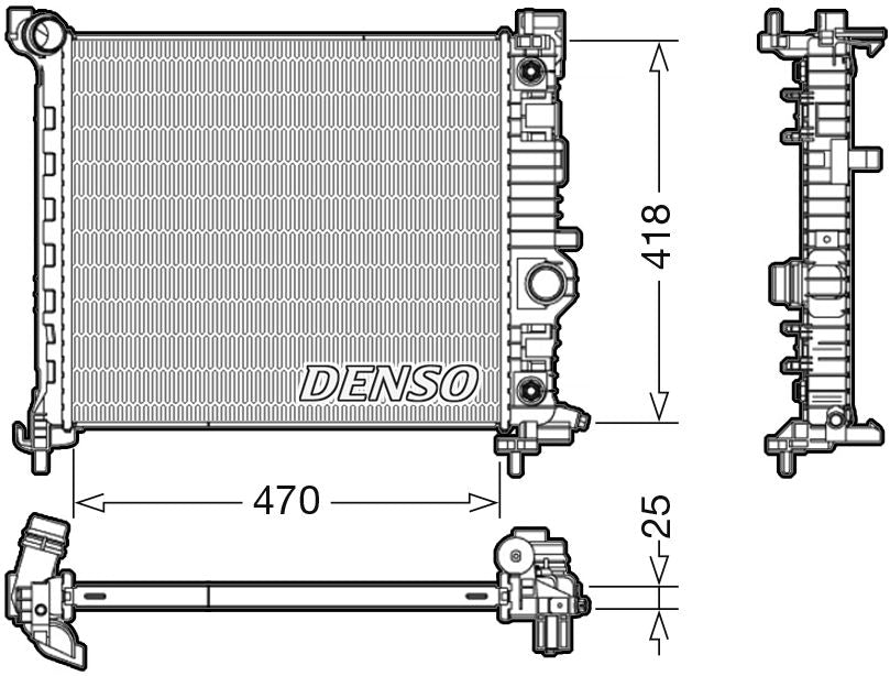 Denso Radiator DRM20116