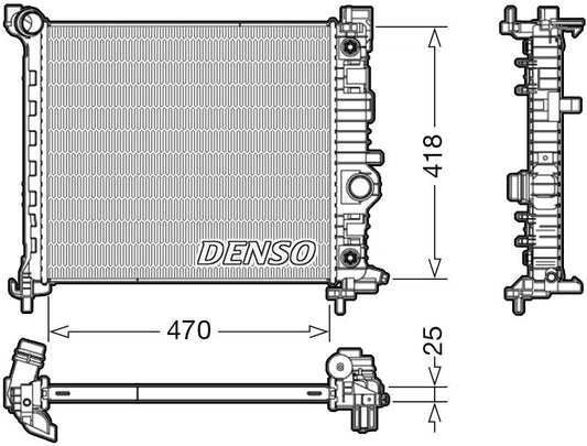 Denso Radiator DRM20116