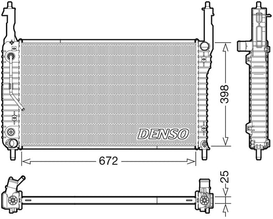 Denso Radiator DRM20123