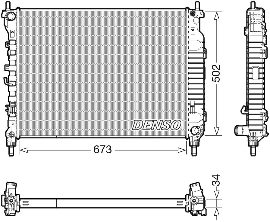 Denso Radiator DRM20125