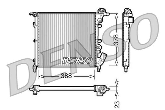 Denso Radiator DRM23002