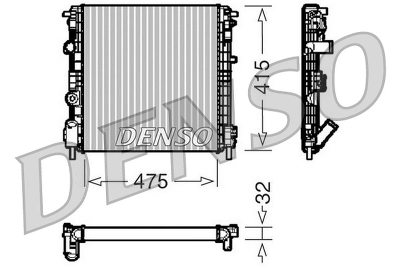 Denso Radiator DRM23015
