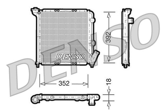 Denso Radiator DRM23026