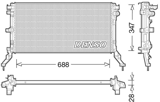 Denso Radiator DRM23039