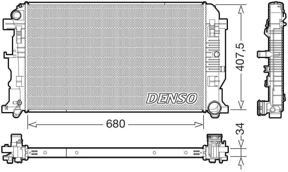 Denso Radiator DRM32053