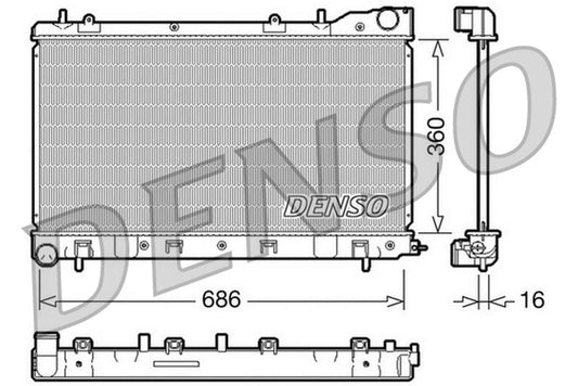 Denso Radiator DRM36004