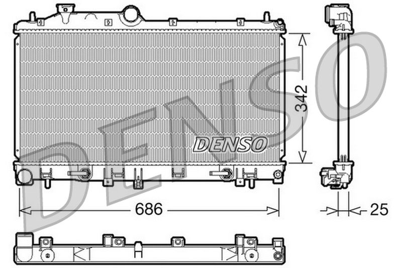 Denso Radiator DRM36005
