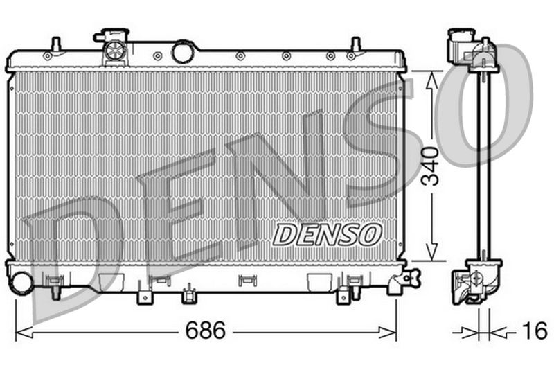 Denso Radiator DRM36006