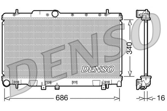 Denso Radiator DRM36010