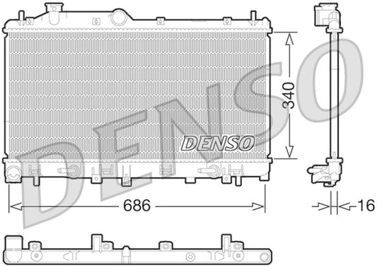 Denso Radiator DRM36015