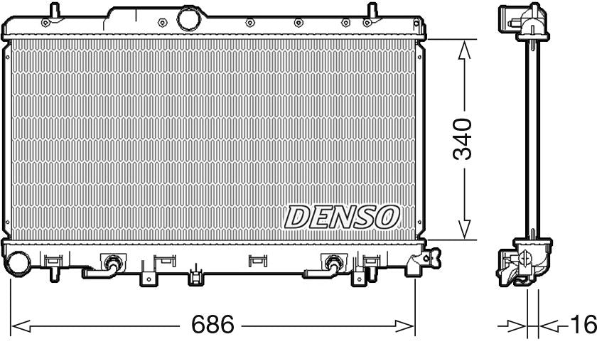 Denso Radiator DRM36018
