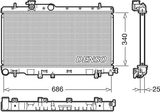 Denso Radiator DRM36020