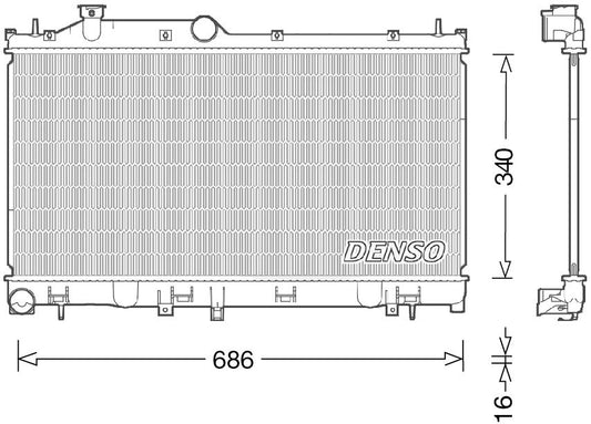 Denso Radiator DRM36021
