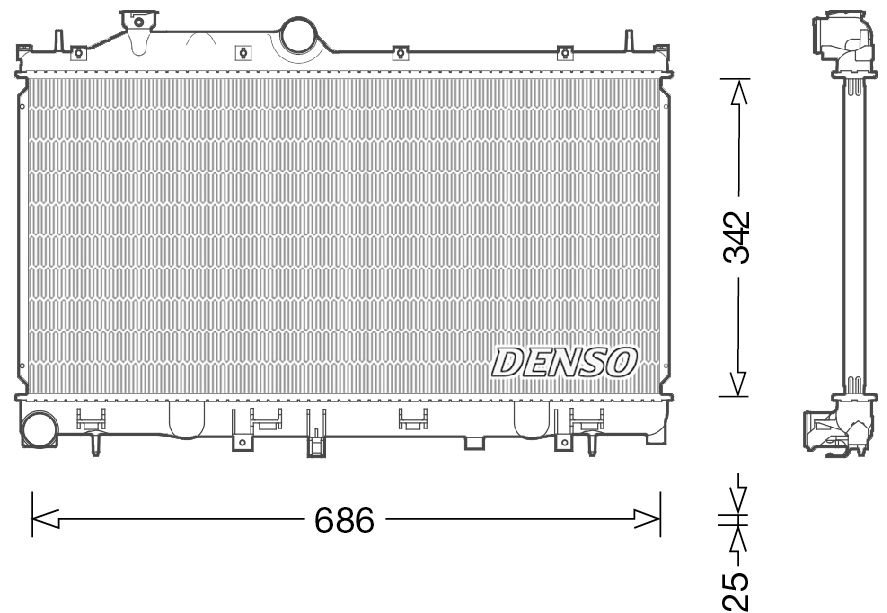 Denso Radiator DRM36022