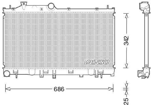 Denso Radiator DRM36022