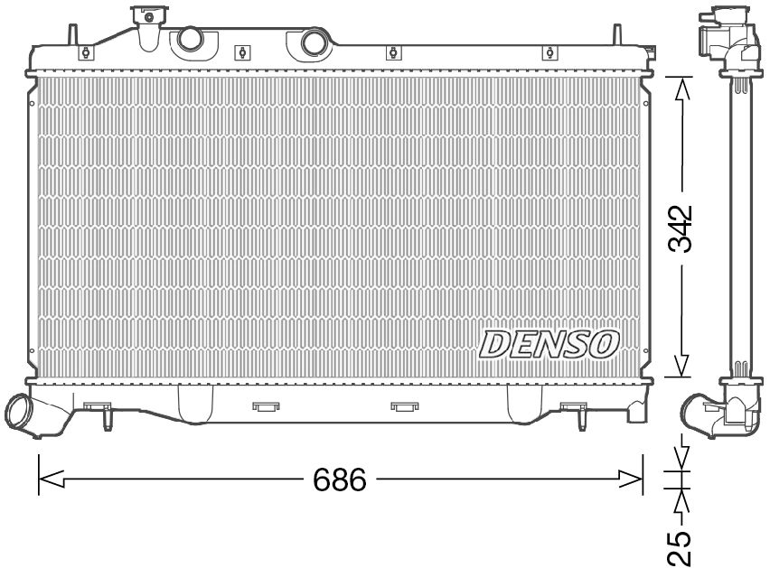 Denso Radiator DRM36023
