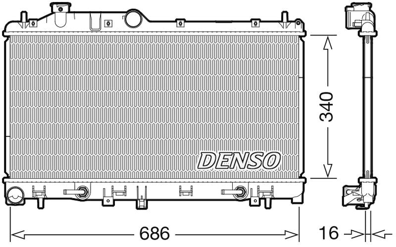 Denso Radiator DRM36024