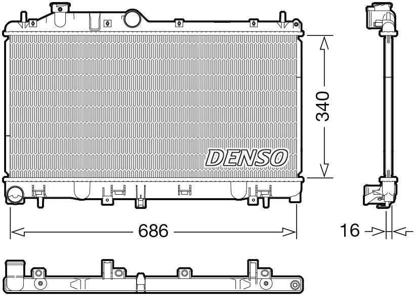 Denso Radiator DRM36025