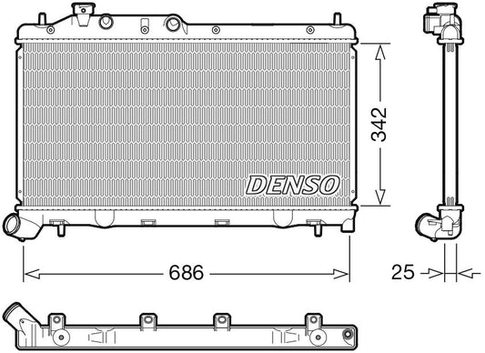 Denso Radiator DRM36026