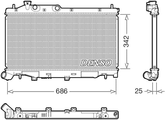 Denso Radiator DRM36027