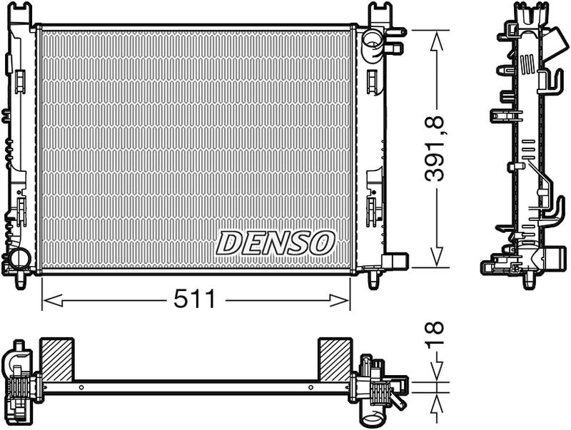 Denso Radiator DRM37002