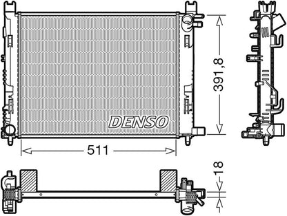 Denso Radiator DRM37002