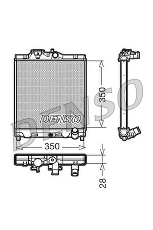 Denso Radiator DRM40004